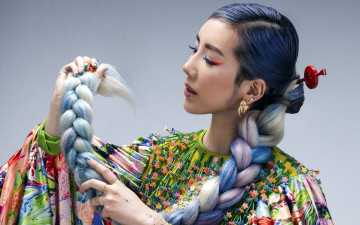 Картинка девушки -+азиатки азиатка профиль коса