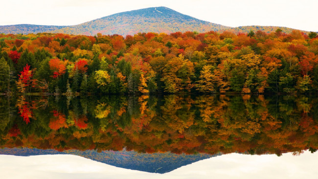 Обои картинки фото kent pond, killington, vermont, природа, реки, озера, kent, pond