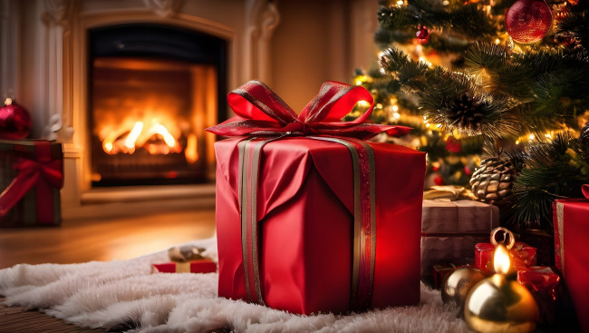 Обои картинки фото праздничные, подарки и коробочки, бант, подарок, лента