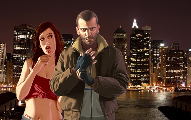 Обои картинки фото gta, iv, видео, игры, grand, theft, auto