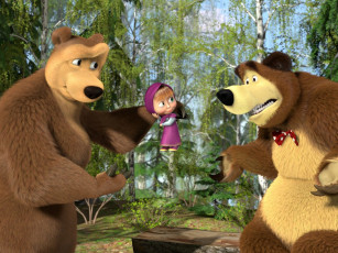 Картинка мультфильмы маша медведь