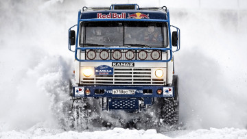Картинка камаз спорт авторалли снег скорость грузовик