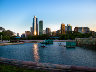 Картинка города Чикаго+ сша пейзаж