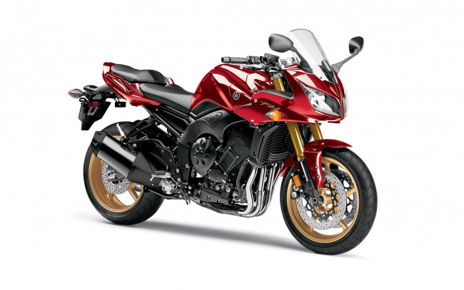 Обои картинки фото мотоциклы, yamaha, 2010, fz1, красный