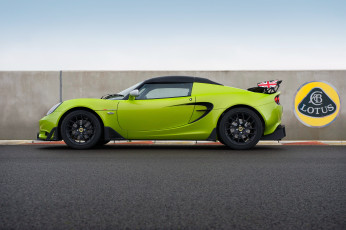 обоя автомобили, lotus, 2014г, s, cup, elise, зеленый