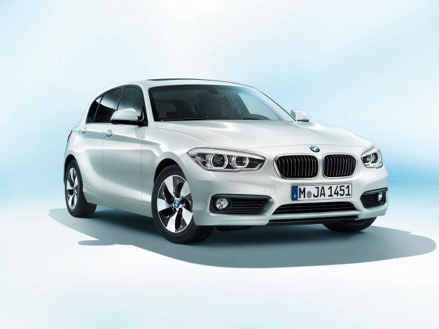 Обои картинки фото автомобили, bmw, светлый, 2015г, f20, 5-door, edition, dynamics, efficient, 116d