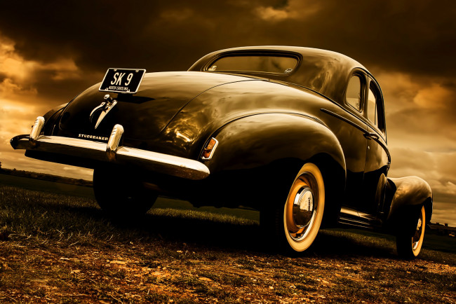 Обои картинки фото автомобили, studebaker, 1940, ретро, стиль, coupe