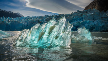 обоя природа, айсберги и ледники, море, лёд
