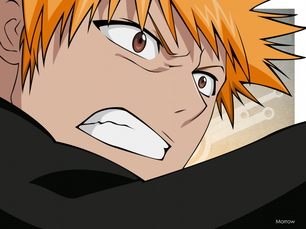 Обои картинки фото аниме, bleach, kurosaki, ichigo