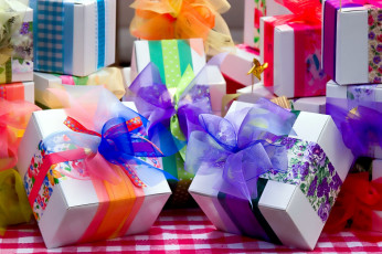 обоя праздничные, подарки и коробочки, коробки, праздник, подарки, банты