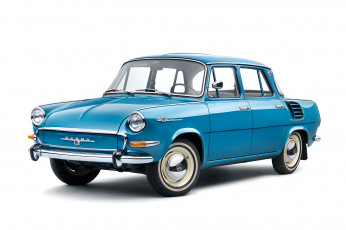 Картинка skoda+1000+mb+1966 автомобили skoda 1000 mb 1966 blue
