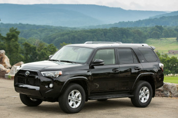 обоя toyota 4runner sr5 2013, автомобили, toyota, 4runner, sr5, 2013, чёрный