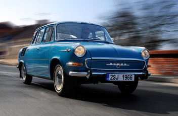 обоя skoda 1000 mb 1966, автомобили, skoda, 1000, mb, 1966, blue