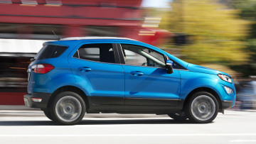 обоя ford ecosport 2018, автомобили, ford, 2018, blue, ecosport