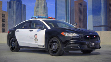 обоя ford police responder hybrid sedan 2017, автомобили, полиция, ford, sedan, hybrid, responder, police, 2017