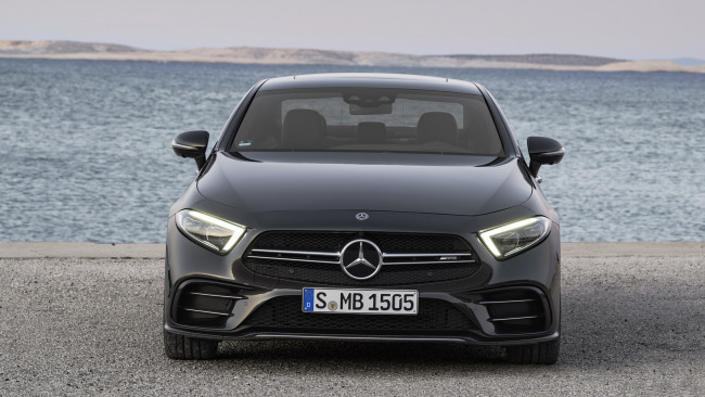 Обои картинки фото mercedes-benz amg cls-53 4matic  2019, автомобили, mercedes-benz, 2019, 4matic, cls-53, amg, чёрный