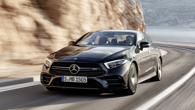 Обои картинки фото mercedes-benz amg cls-53 4matic  2019, автомобили, mercedes-benz, 4matic, 2019, cls-53, amg, чёрный