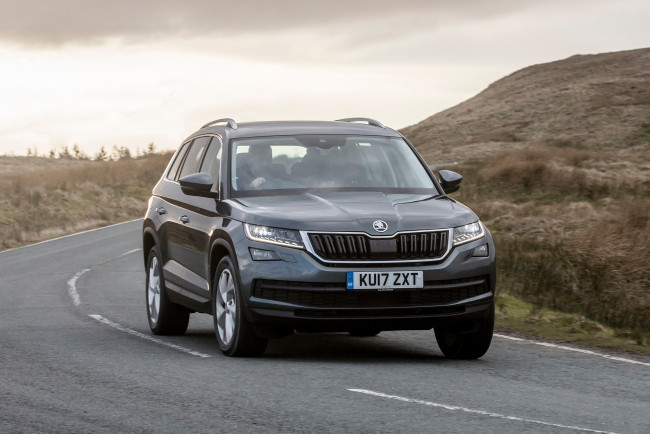 Обои картинки фото skoda kodiaq uk-spec 2016, автомобили, skoda, uk-spec, kodiaq, 2016