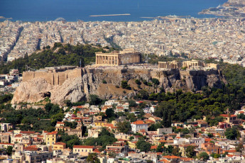 Картинка города афины+ греция acropolis