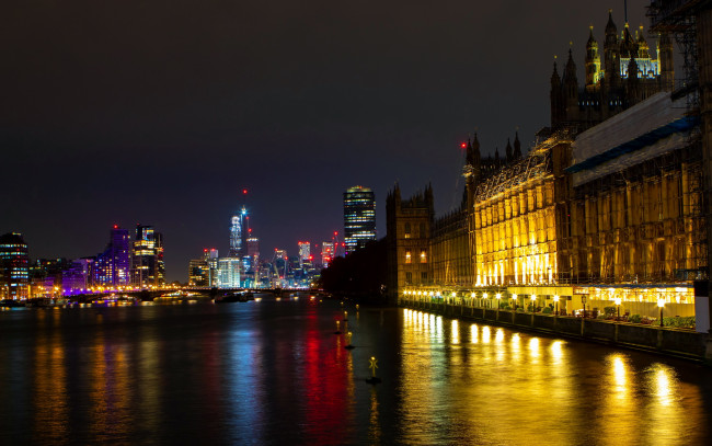 Обои картинки фото города, лондон , великобритания, palace, of, westminster