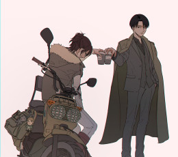 Картинка аниме shingeki+no+kyojin атака титанов