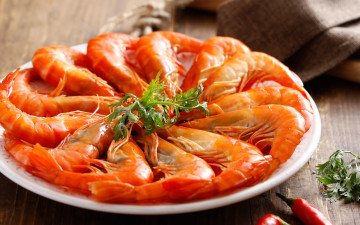 обоя еда, рыбные блюда,  с морепродуктами, креветки