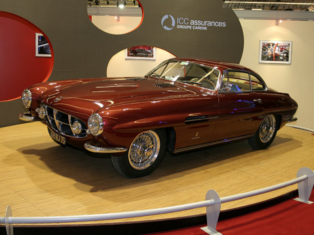 Обои картинки фото jaguar, xk120, ghia, supersonic, coupe, автомобили, классика