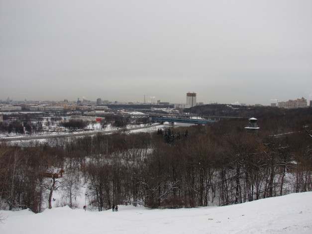Обои картинки фото воробьевы, горы, панорама, москвы, города, москва, россия