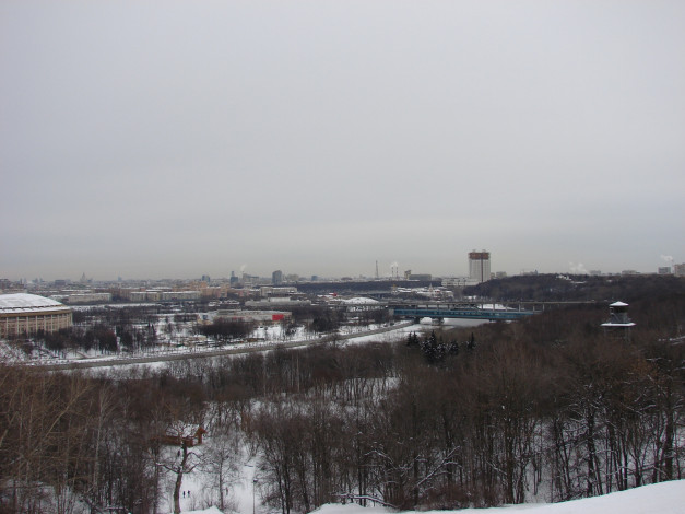 Обои картинки фото воробьевы, горы, панорама, москвы, города, москва, россия