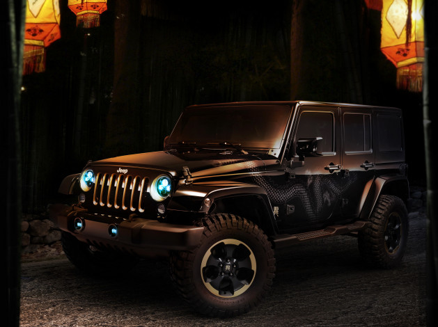 Обои картинки фото 2012, jeep, wrangler, dragon, автомобили