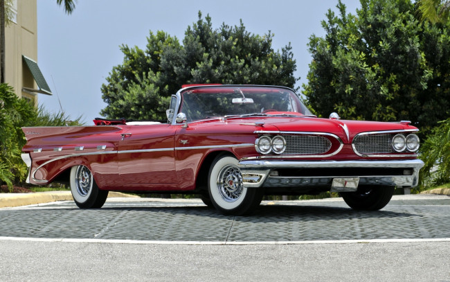Обои картинки фото автомобили, pontiac, каталина, convertible, 1959, понтиак, кабриолет, catalina