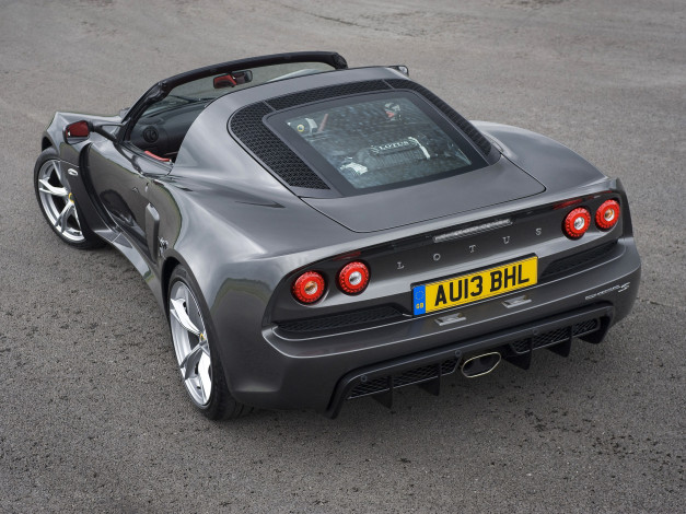 Обои картинки фото автомобили, lotus, exige, s, roadster, uk-spec, 2013г, темный