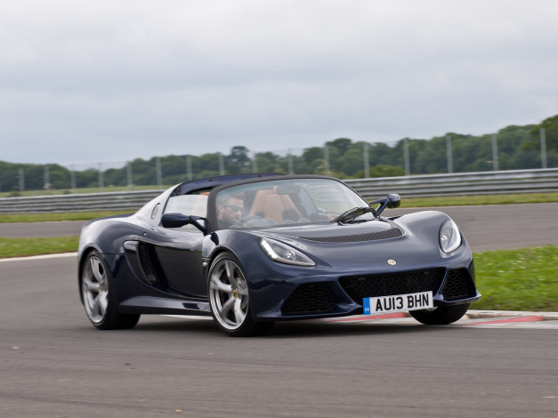 Обои картинки фото автомобили, lotus, exige, s, roadster, uk-spec, 2013г, темный