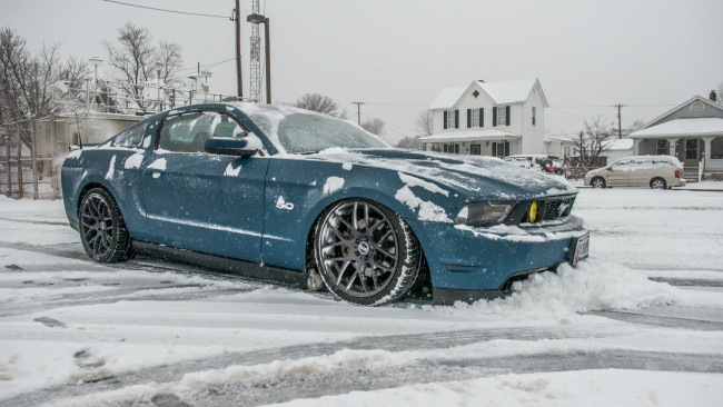 Обои картинки фото автомобили, выставки и уличные фото, синий, gt, 5, mustang, ford