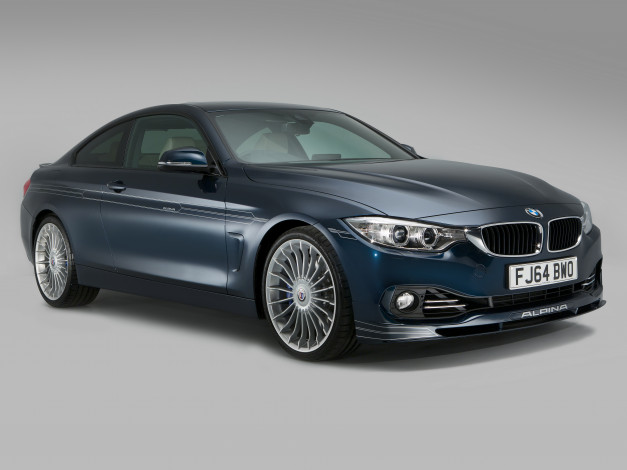 Обои картинки фото автомобили, alpine, alpina, d4, bi-turbo, coupe, uk-spec, f32, 2014г