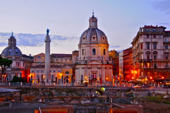 Картинка города рим +ватикан+ италия колонна церковь закат небо