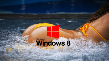 обоя компьютеры, windows 8, логотип, фон, попа