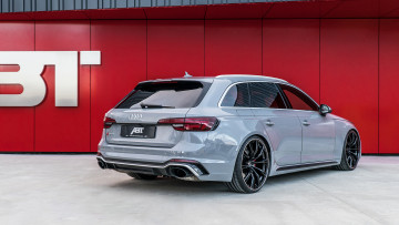 обоя abt audi rs4 2018, автомобили, audi, 2018, rs4, abt, серый