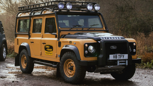 Обои картинки фото land rover defender works v8 trophy , uk,  2021, автомобили, land-rover, land, rover, defender, works, v8, trophy, 2021