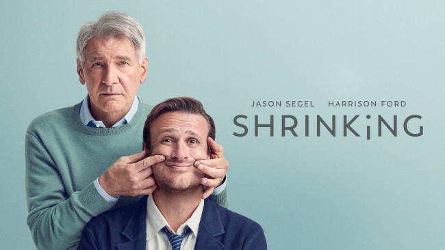 Обои картинки фото shrinking , сериал 2023 – , кино фильмы, -unknown , другое, терапия, сериал, apple, tv, комедия, jason, segel, harrison, ford, shrinking