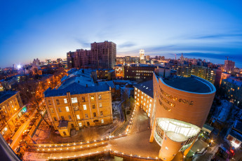 Картинка города воронеж+ россия воронеж дома ночь вид сверху улица