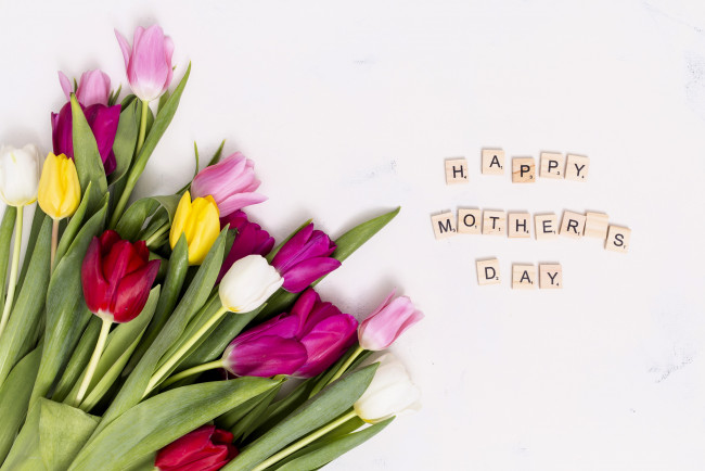 Обои картинки фото праздничные, день матери, тюльпаны