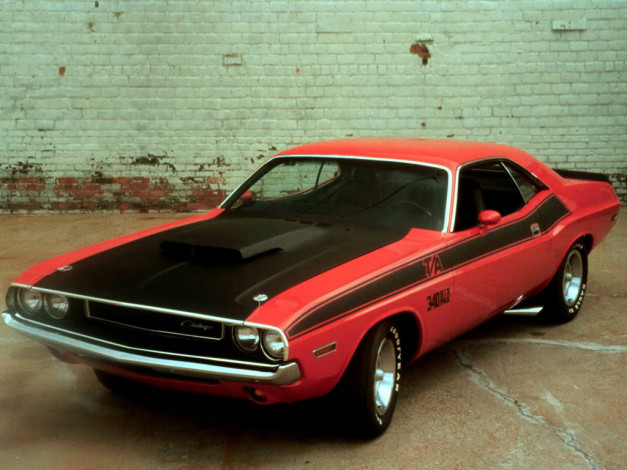 Обои картинки фото dodge, challenger, 1970, ta, автомобили