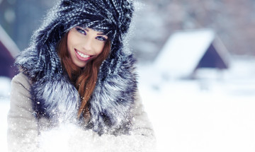 Картинка -Unsort+Лица+Портреты девушки unsort лица портреты красавица снег зима улыбка