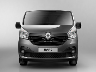 обоя автомобили, renault, van, 2014г, темный, trafic