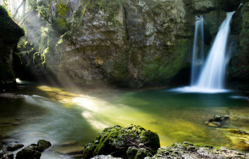 Картинка природа водопады поток вода