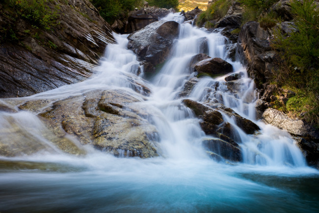 Обои картинки фото природа, водопады, поток, вода