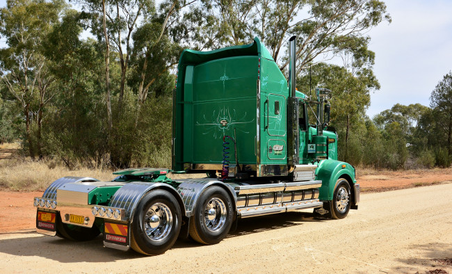 Обои картинки фото t409sar kenworth, автомобили, kenworth, тяжелый, грузовик, седельный, тягач