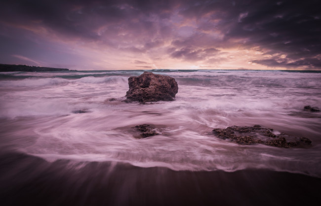 Обои картинки фото природа, побережье, море, шторм, камни