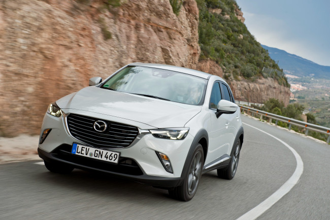 Обои картинки фото автомобили, mazda, светлый, 2015г, cx-3